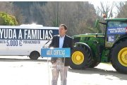 Mañueco durante la presentación de la caravana del PP en Segovia.
