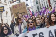 Instante de la manifestación del Día de la Mujer de 2026.