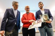 De i. a d., Emilio de Domingo, Juan Ruiz Carcedo y José Juan Jiménez Ortega, en la presentación del libro.