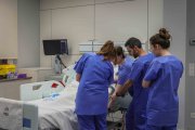 Imagen de un taller de reanimación cardiopulmonar.