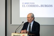 En la imagen el presidente de FAE, Ignacio San Millán, durante su intervención en el Club de Prensa de EL MUNDO-EL CORREO DE BURGOS.