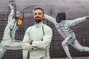 Álvaro Ibáñez, tirador burgalés que se se despide de la esgrima a los 31 años.