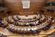 Archivo - Vista de la sesión de la votación de las enmiendas del PSOE a la Ley de medidas, en la sede de Las Cortes.