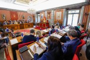 Instante del Pleno municipal de abril.