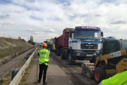 Obras para instalar firme sostenible en la BU-30.