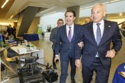 Juan Carlos Suárez-Quiñones y Nicanor Sen, en la inauguración de Cidifor, en Burgos.