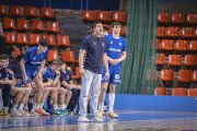 Carles Leal, entrenador del conjunto burgalés.