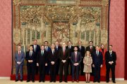 Los alcaldes de las Ciudades Patrimonio de la Humanidad informan al Rey de los avances del I Encuentro Iberoamericano.