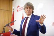 Carlos Martínez en un momento de la rueda de prensa ofrecida este miércoles en Valladolid.