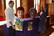 Miriam Andrés y Francisco Fernández, durante la presentación de la Feria Chica 2026.