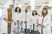 En el centro, Juan Francisco Mielgo junto a miembros del equipo de investigación de la UBU