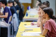 Imagen de alumnos en las pruebas de acceso a la universidad.