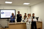 Imagen de la ceremonia de graduación del master.