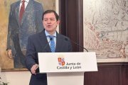 Mañueco este sábado en la presentación de su cuarto gobierno.