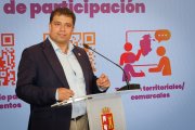 Carlos Gallo, presidente de Sodebur, durante el balance del Plan Estratégico de Burgos Rural 2020-2025