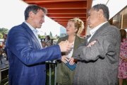 Cristina Ayala, junto a parte de su equipo de Gobierno, en el balance de los tres años de mandato.