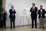 El presidente de la Junta, Alfonso Fernández Mañueco, participa en el acto de inauguración del nuevo centro logístico DIA León en Villadangos del Páramo.