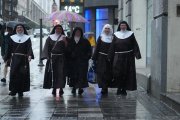 Archivo - Las exmonjas de Belorado a su llegada al Juzgado de Instrucción número 5 de Bilbao.