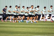 Primer entrenamiento del Burgos CF.