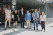El delegado del Gobierno en Castilla y León, Nicanor Sen, visita las actuaciones finalizadas en la Casa de la Cultura de Valencia de Don Juan financiadas a cargo del Programa de Impulso a la Rehabilitación de los Edificios Públicos.
