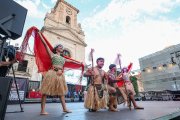 Imagen de la inauguración del Festival de Folclore.