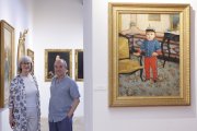 Los pintores Iris Lázaro y Eduardo Laborda ceden su coleccion de retratos al Ayuntamiento de Agreda.