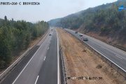 Imagen de tráfico en la AP-1 en Briviesca.