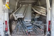 Material sustraído en la A-11 a su paso por la Ribera del Duero.