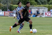 Mateo Mejía, en un amistoso contra la Real Sociedad.