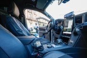 Sostenibles y funcionales. El equipamiento específico para funciones policiales se ha reciclado de los antiguso vehículos.