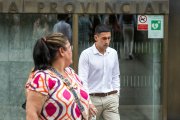José Luis Novoa, autor de la agresión mortal a Sergio Delgado, a la salida de la Audiencia Provincial de Burgos.