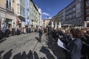 Momento en el que el Coro de la Real Hermandad de Veteranos de las Fuerzas Armadas y la Guardia Civil de Burgos estrenaron el 'Himno Cucos'.