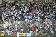 Imagen del público en el partido entre el Burgos CF y el Racing de Santander.