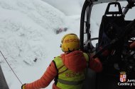 El grupo de rescate de la Junta ha intervenido en el Pico Curavacas de Palencia para rescatar a seis alpinistas que se habían quedado enriscados en el Pico Medio.
