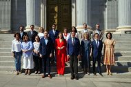 La portavoz del Grupo Popular en el Congreso, Ester Muñoz, junto a los diputados de Castilla y León.