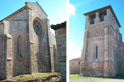 La iglesia de Santiago de Villamorón ya luce sin cables en su exterior. AMIGOS DE VILLAMORÓN