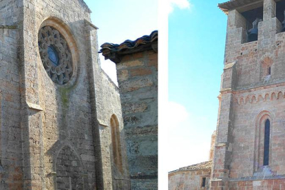 La iglesia de Santiago de Villamorón ya luce sin cables en su exterior. AMIGOS DE VILLAMORÓN