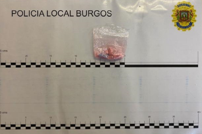 MDMA requisado por la Policía Local de Burgos a un joven de 23 años.