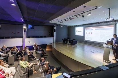 Un momento de la intervención de Ángel Gavilán, director general de Economía y Estadística de Banco de España.