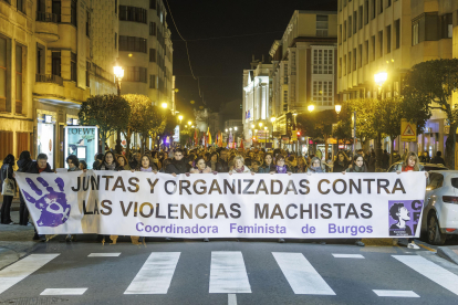 Manifestación del 25N en Burgos.