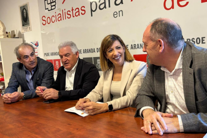 De izquierda a derecha, Luis Briones, Ildefonso Sanz, Nuria Barrio y José Luis Aceves
