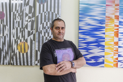 Javier Fuente (Jaté) en el Taller Índalo.