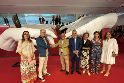 Presentación de la muestra 'Las manos mágicas' en el Museo de la Evolución Humana.
