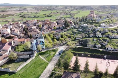 Imagen de 'El Cotarro', el barrio de bodegas de Moradillo de Roa (Burgos)