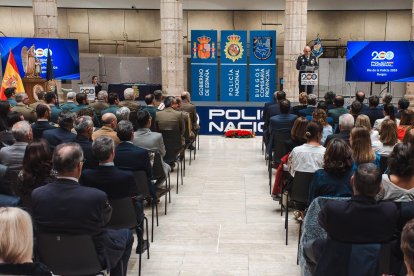 La Policía Nacional, celebrando la festividad de los Ángeles Custodios 2024 en Burgos.