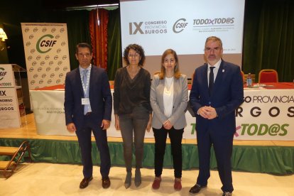 Carlos Rincón, Mª Carmen Castrillo, Eva Fernández Urbón y Benjamín Castro.