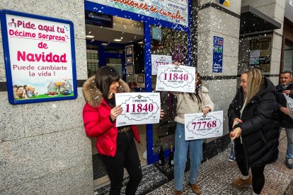 La administración El Pulpo de la Suerte dio un tercer y un cuarto premio de la Lotería de Navidad.