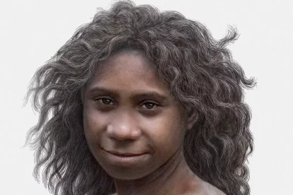 Imagen de Homo antecessor creada por Mauricio Antón para el libro de Eudald Carbonell y José María Bermúdez de Castro que narran su investigación.