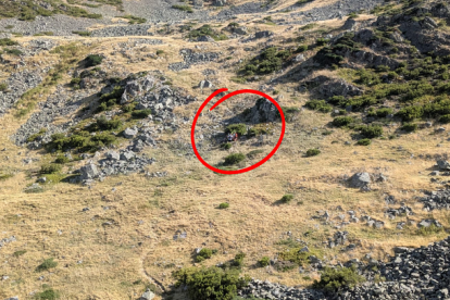 Imagen del lugar donde se produjo el rescate.