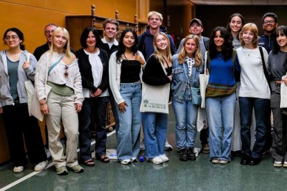 Alumnos de Western Michigan en la Universidad de Burgos.